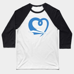 Spreading Love Blue Baseball T-Shirt